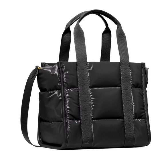 New Kate Spade Kip Puffy Small Tote Black